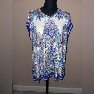 NWOT Johnny Was The Janie Favorite Crew Neck Draped Tee Size M